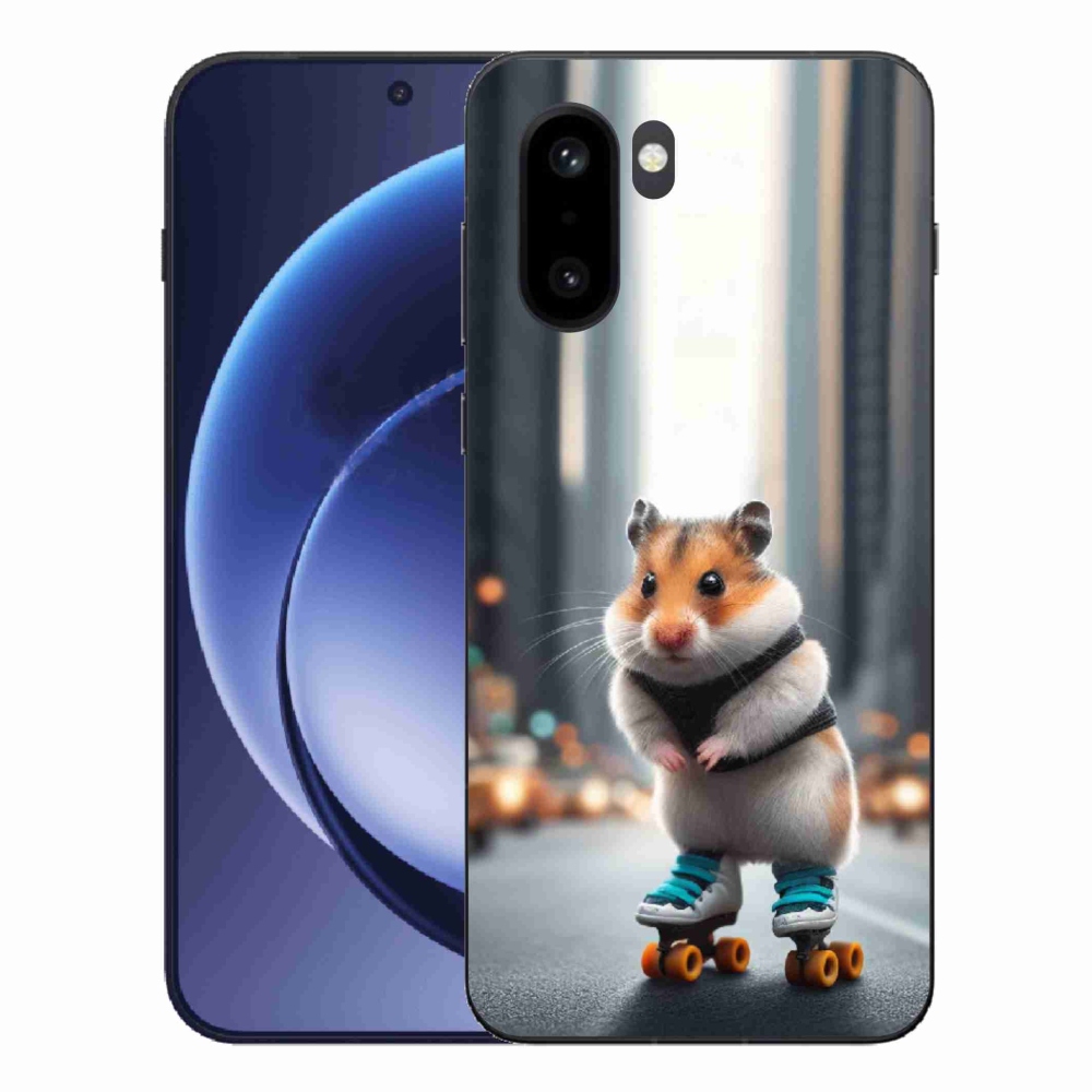 Zselés borítás mmCase for One Plus 15R - hörcsög a korcsolyán
