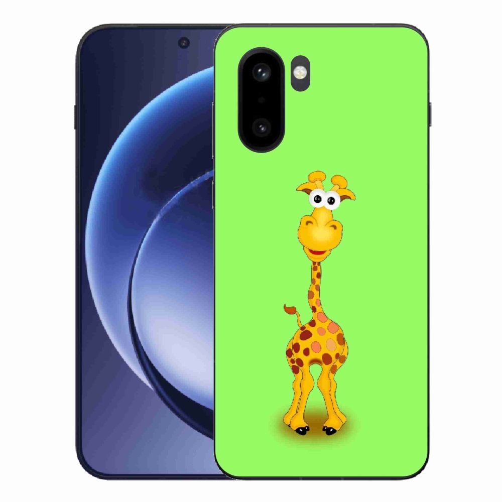 Zselés borítás mmCase a One Plus 15R készülékhez - rajzfilm zsiráf