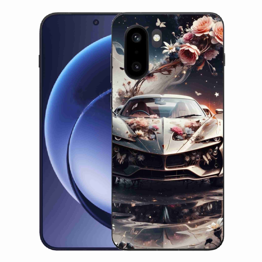 Zselés borítás mmCase a One Plus 15R-hez - virágos sportkocsihoz
