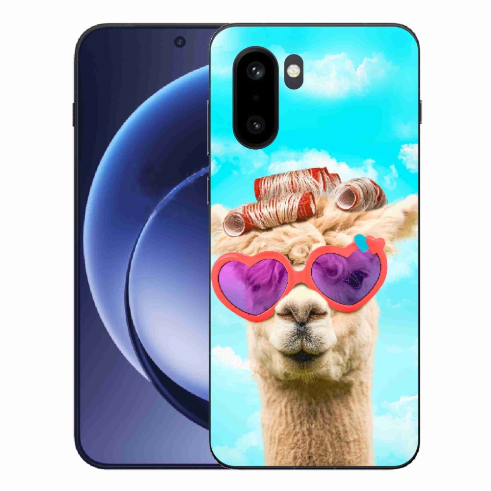 Zselés borítás mmCase for One Plus 15R - láma szemüveggel