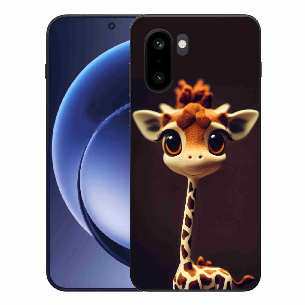 Zselés tok mmCase a One Plus 15R készülékhez - kis zsiráf
