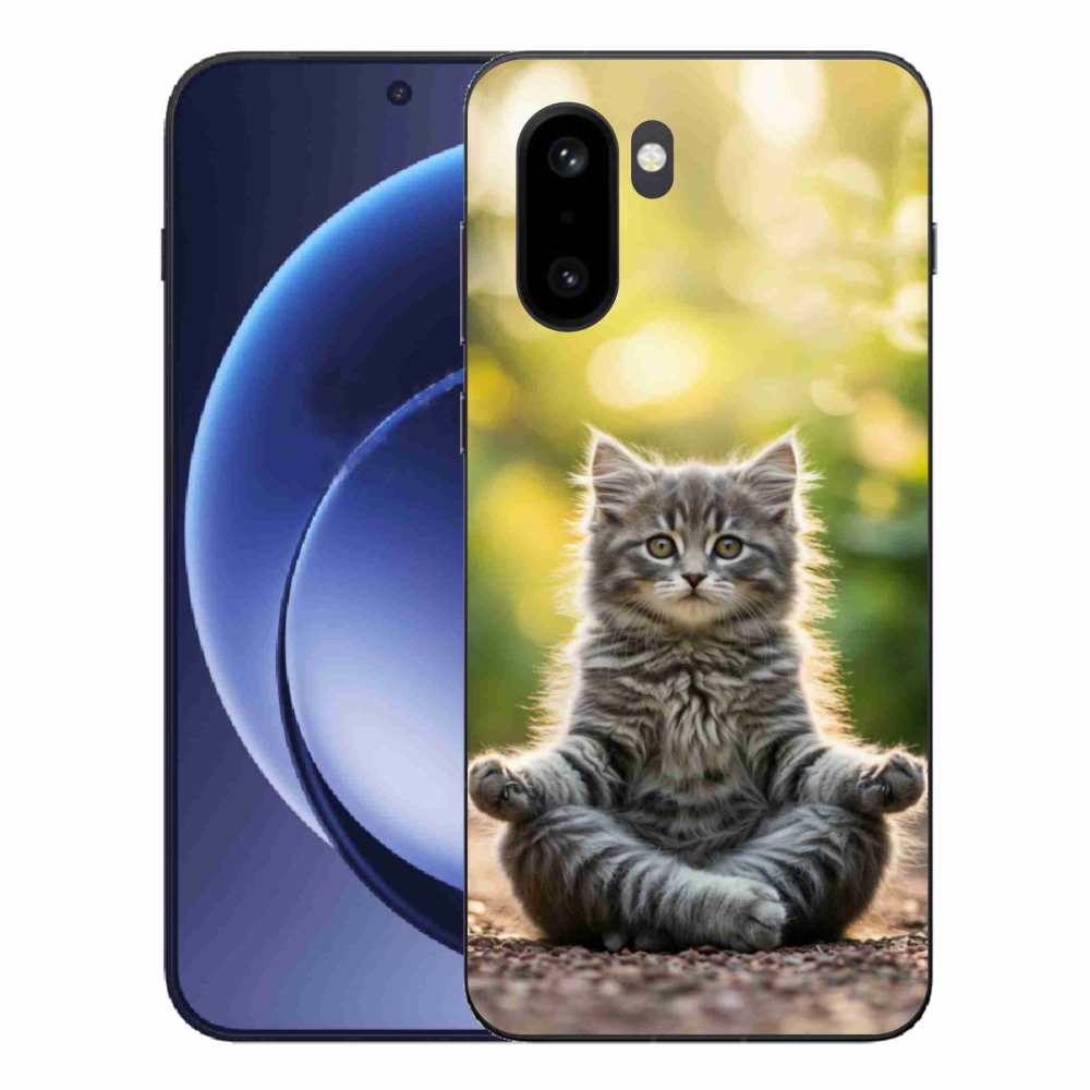 Zselés borítás mmCase a One Plus 15R készülékhez - meditáló cica