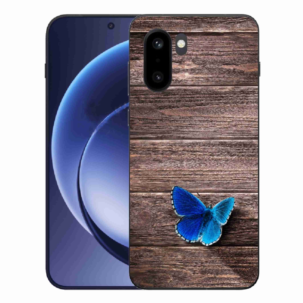 Zselés tok mmCase a One Plus 15R-hez - kék pillangó 1