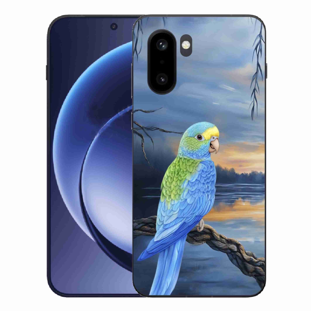 Zselés tok mmCase a One Plus 15R készülékhez - kék papagáj
