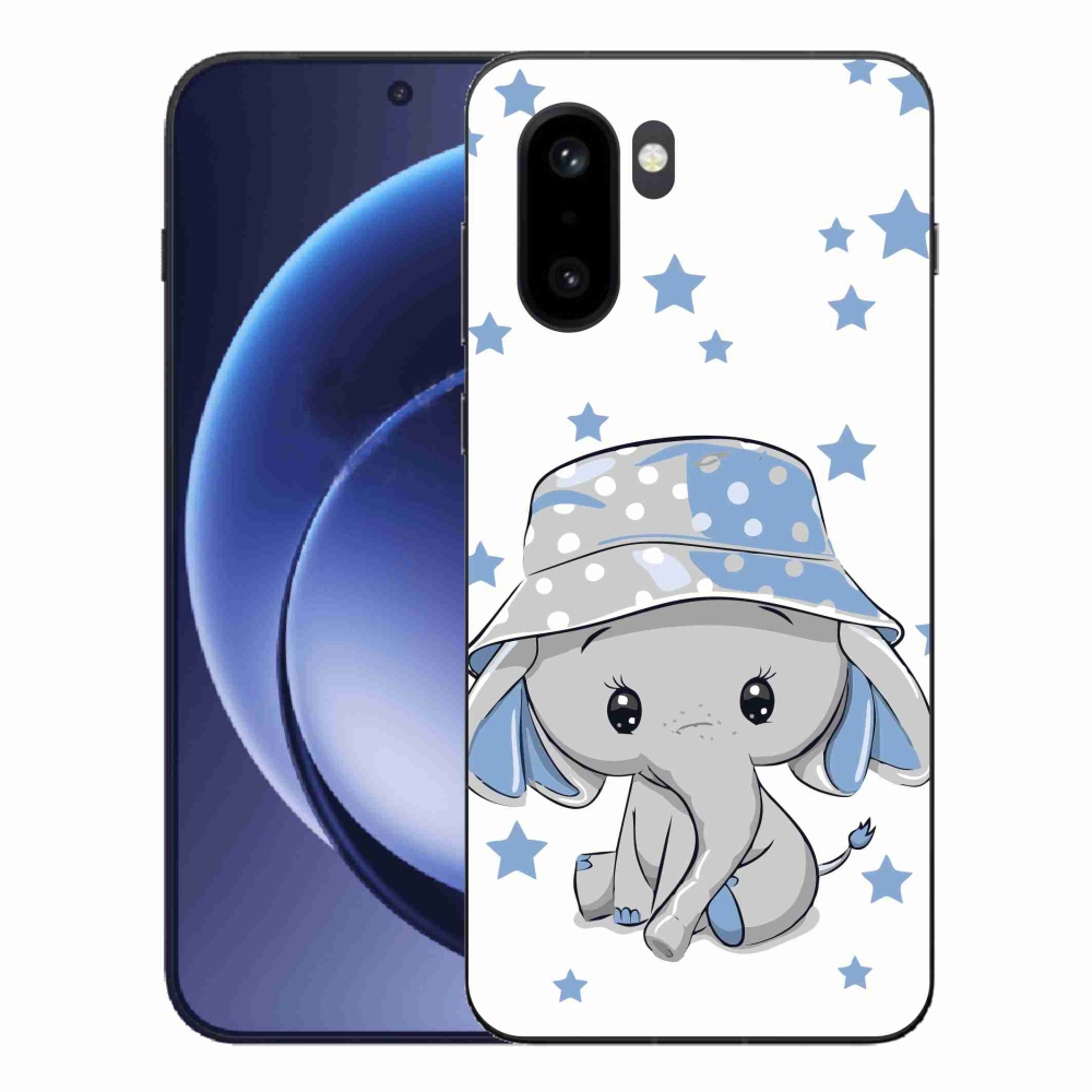 Zselés tok mmCase a One Plus 15R készülékhez - kék elefánt