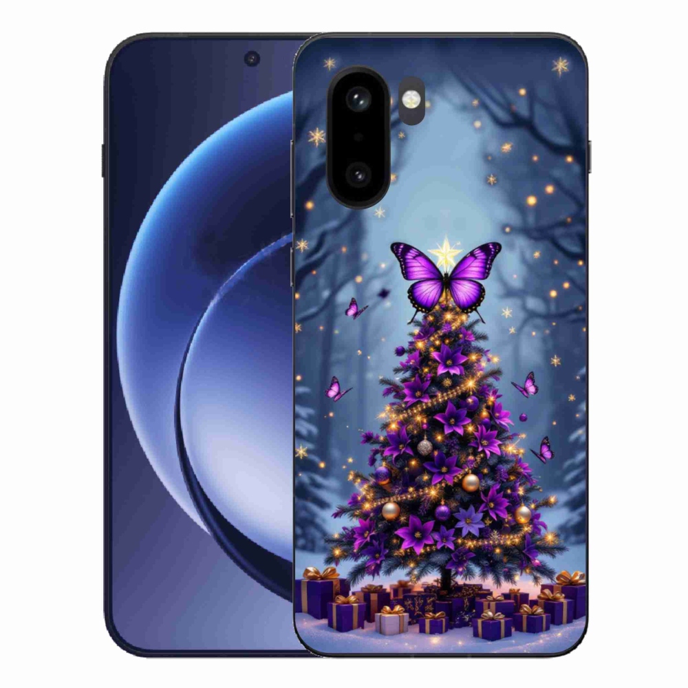 Zselés borítás mmCase a One Plus 15R-hez - pillangó karácsonyfa