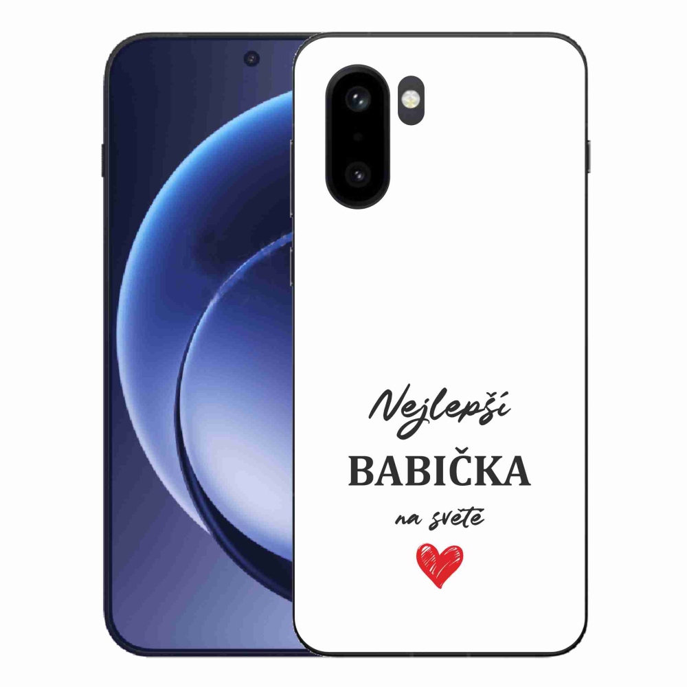 Zselés borítás mmCase a One Plus 15R készülékre - Best Grandma 1 fehér háttér