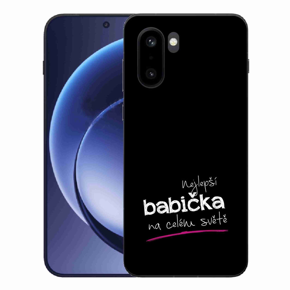Gél borítás mmCase on One Plus 15R - Best Grandma 4 fekete háttérrel