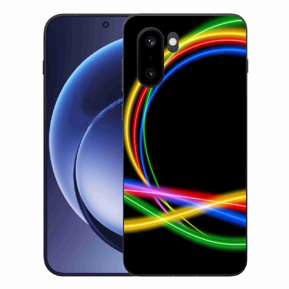 Zselés tok mmCase One Plus 15R készülékhez - neon körök