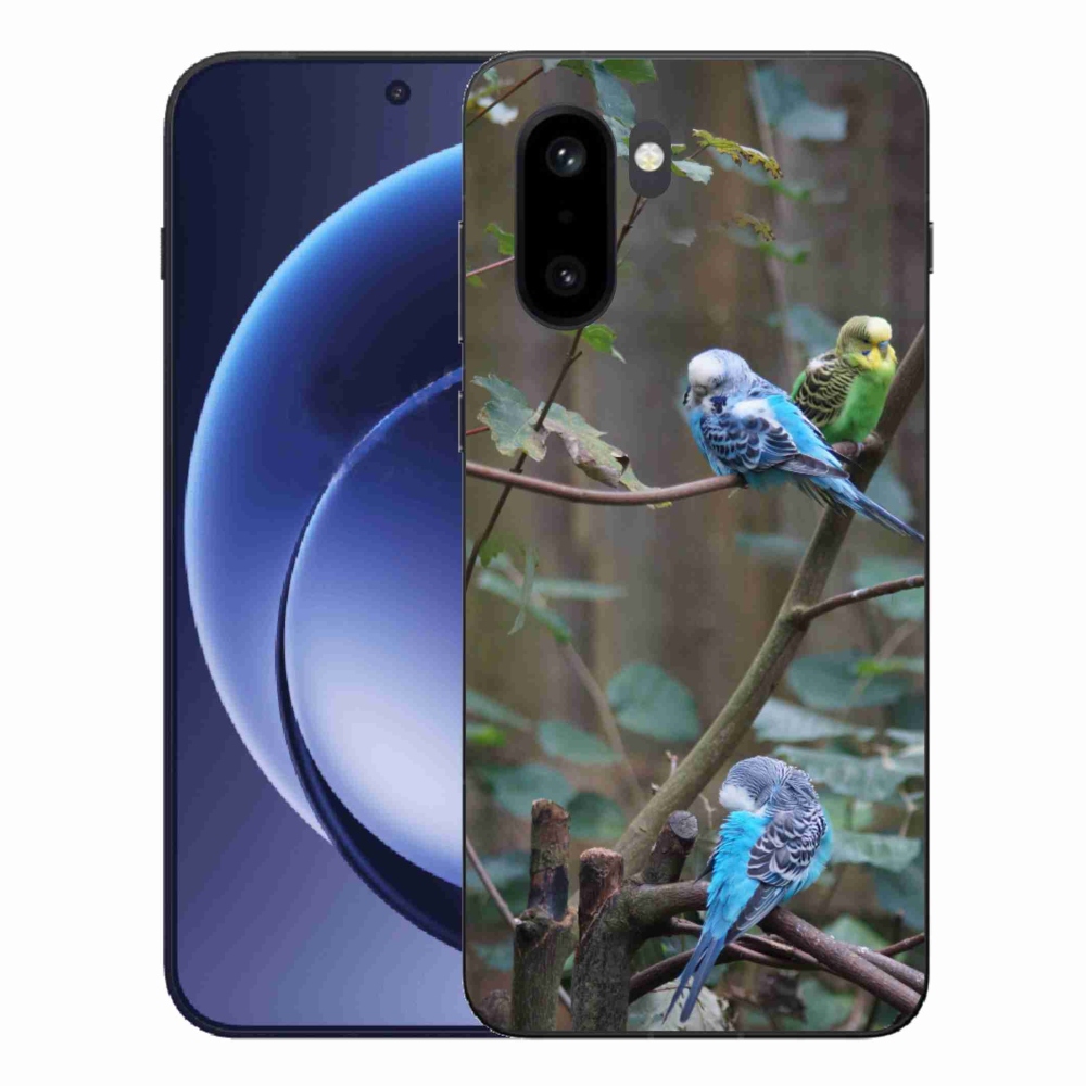 Zselés borítás mmCase for One Plus 15R - papagájok az ágon