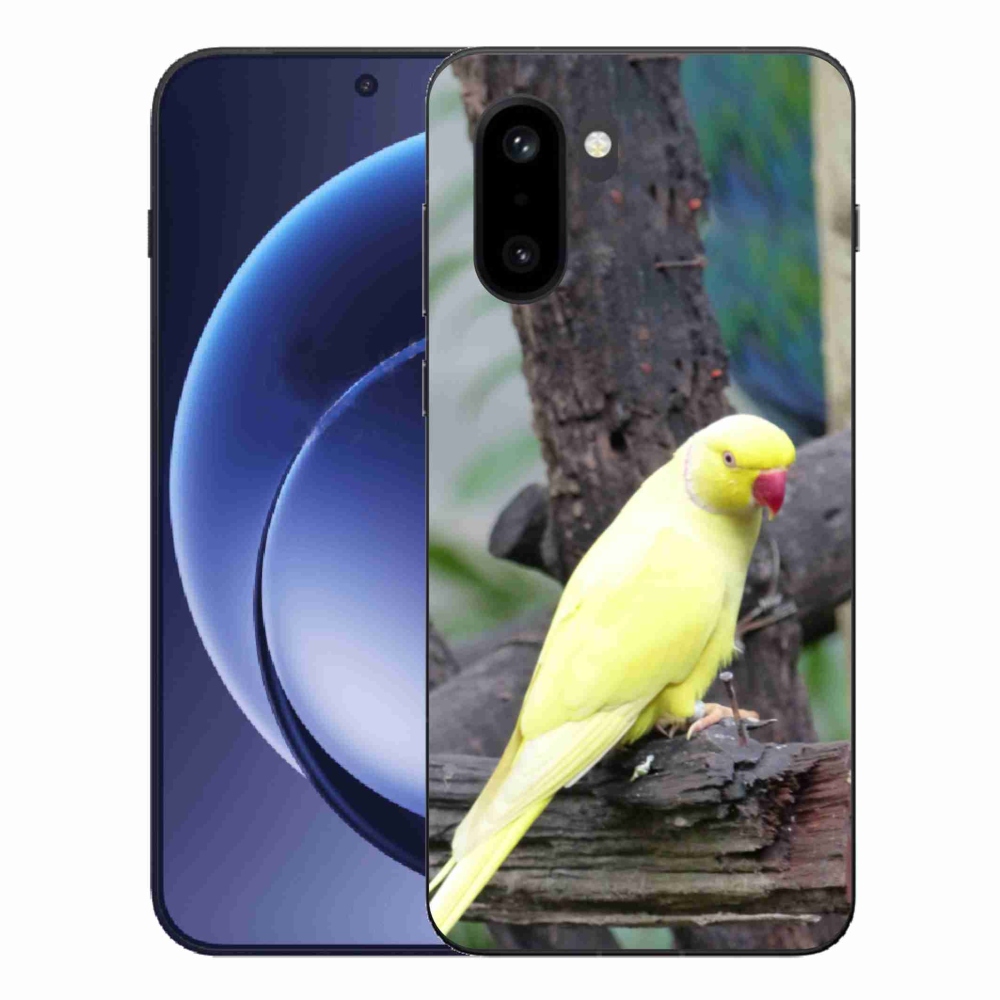 Zselés tok mmCase a One Plus 15R készülékhez - papagáj alexander sárga