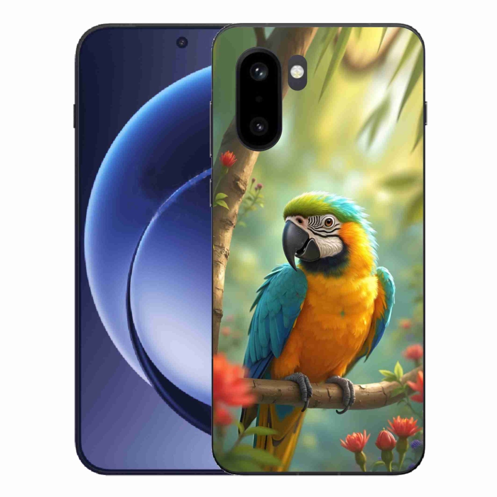 Zselés tok mmCase One Plus 15R-hez - papagáj ara kék és sárga