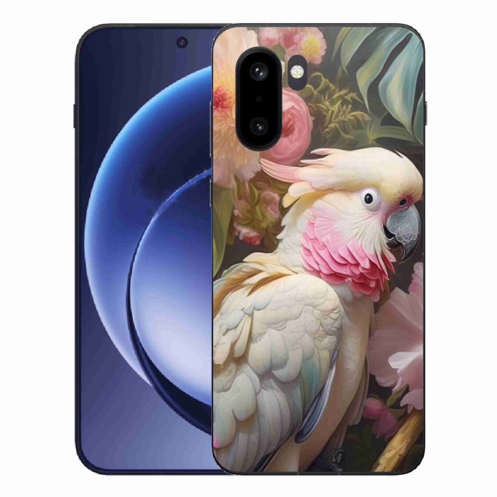 Zselés borítás mmCase a One Plus 15R készülékhez - papagáj kakadu rózsaszín 2