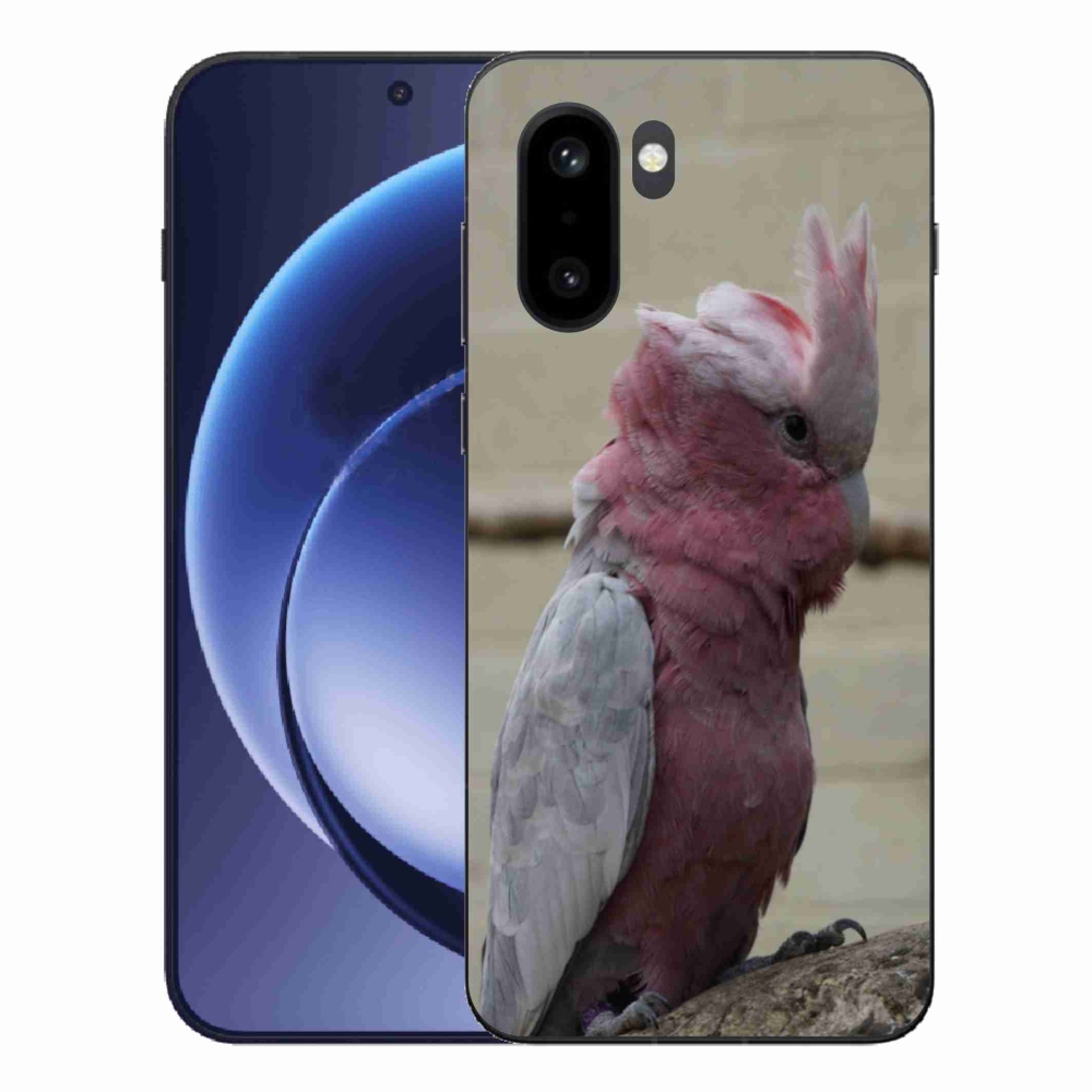 Zselés tok mmCase a One Plus 15R készülékhez - papagáj kakadu rózsaszínű