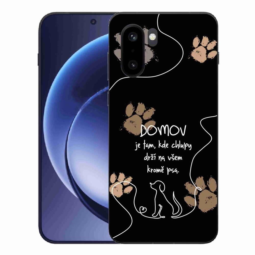 Zselés borítás mmCase One Plus 15R tokhoz - kutya motívum fekete háttérrel