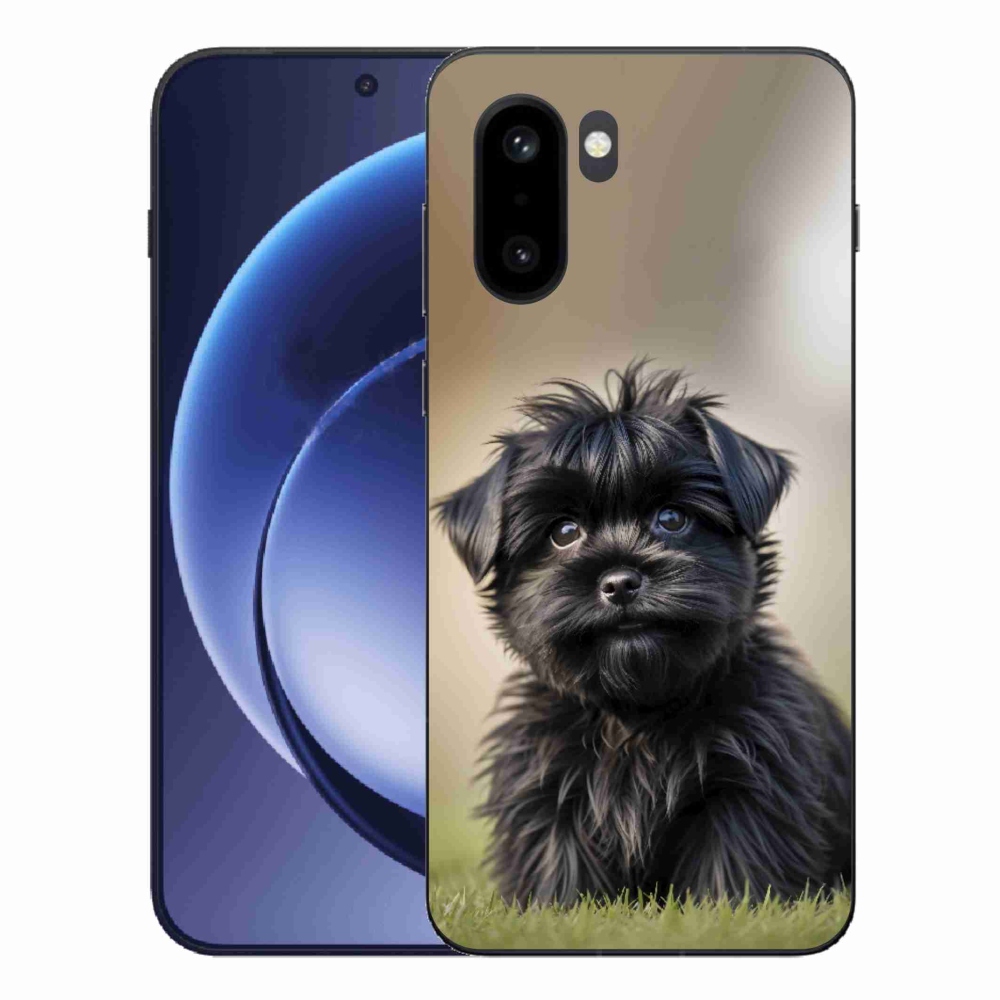 Zselés borítás mmCase a One Plus 15R készülékhez - aranyos fekete kutya
