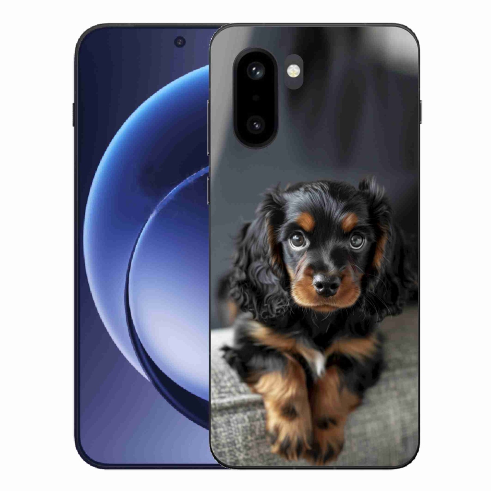 Zselés borítás mmCase for One Plus 15R - aranyos hosszúszőrű tacskó