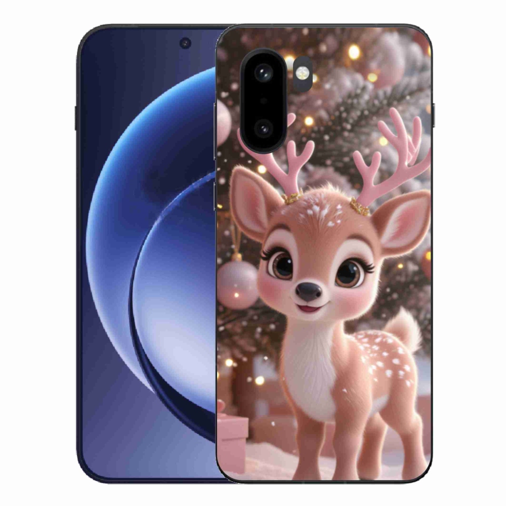 Zselés borítás mmCase a One Plus 15R készülékhez - aranyos rénszarvas