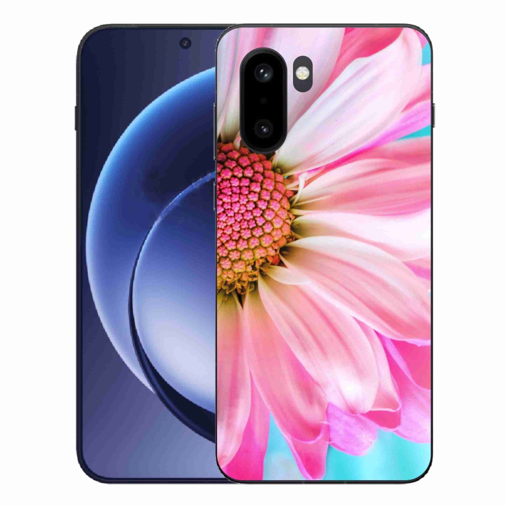 Zselés tok mmCase a One Plus 15R készülékhez - rózsaszín virágos