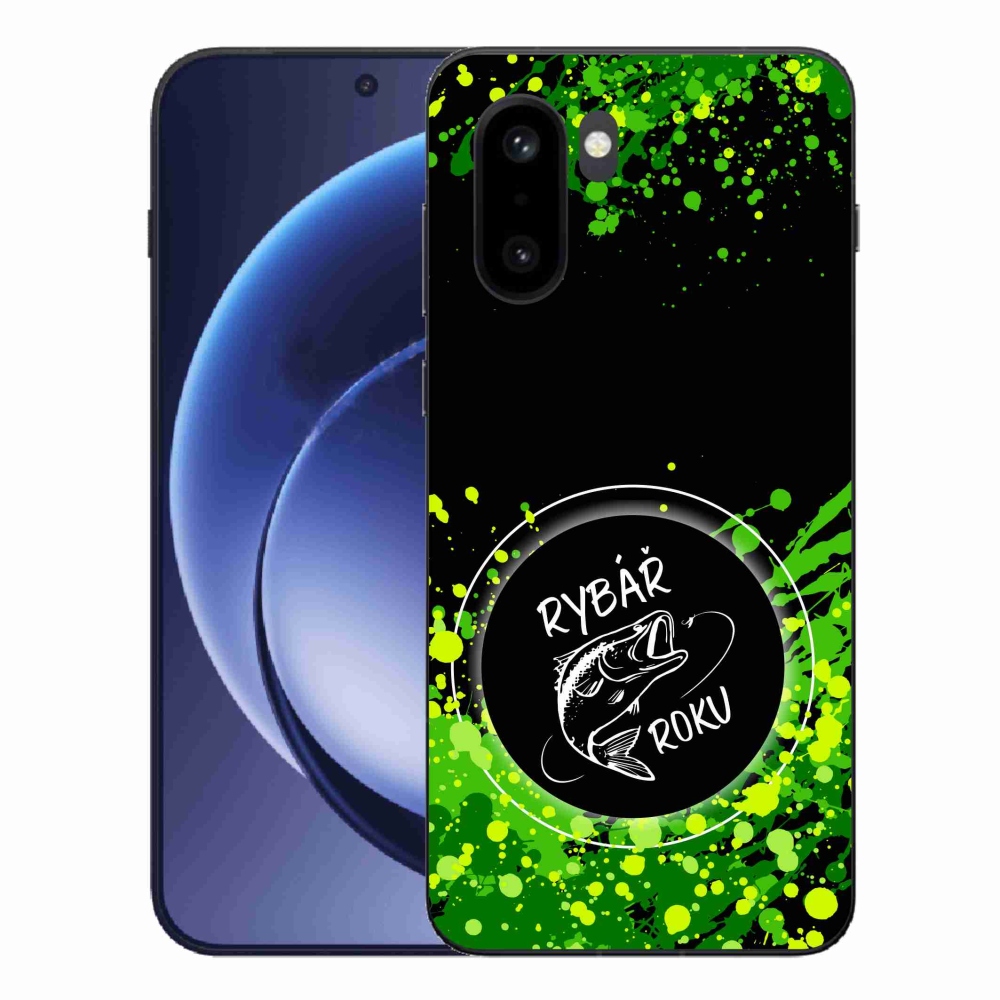 Gél borítás mmCase on One Plus 15R - az év halászának fekete háttere