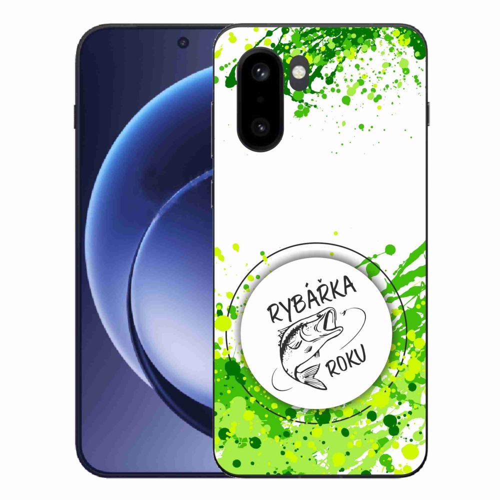 Gél borítás mmCase on One Plus 15R - az év halásznője fehér háttérrel