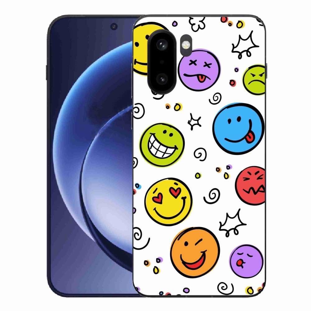 Zselés borítás mmCase a One Plus 15R készülékhez - smiley-k