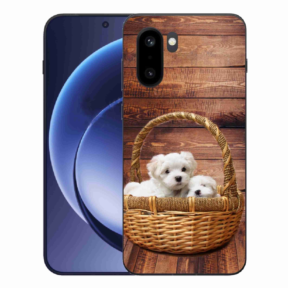 Zselés borítás mmCase a One Plus 15R készülékhez - kölyökkutyák