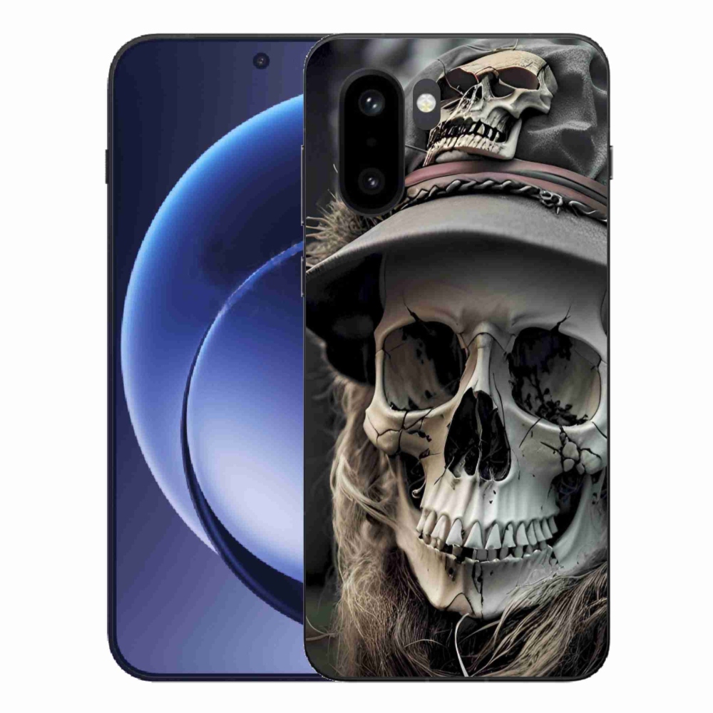 Zselés tok mmCase a One Plus 15R készülékhez - sötét koponya