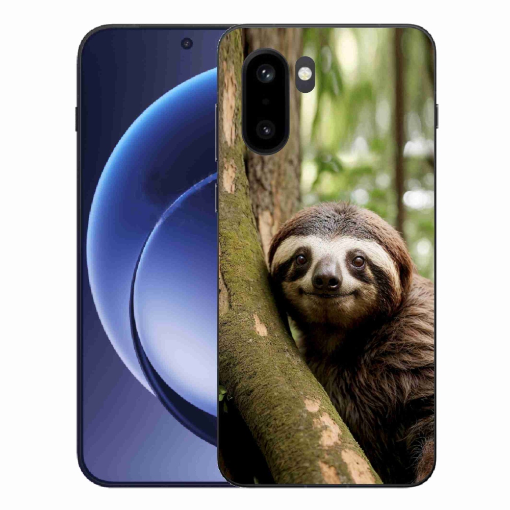 Zselés borítás mmCase a One Plus 15R készülékhez - mosolygó lajhár