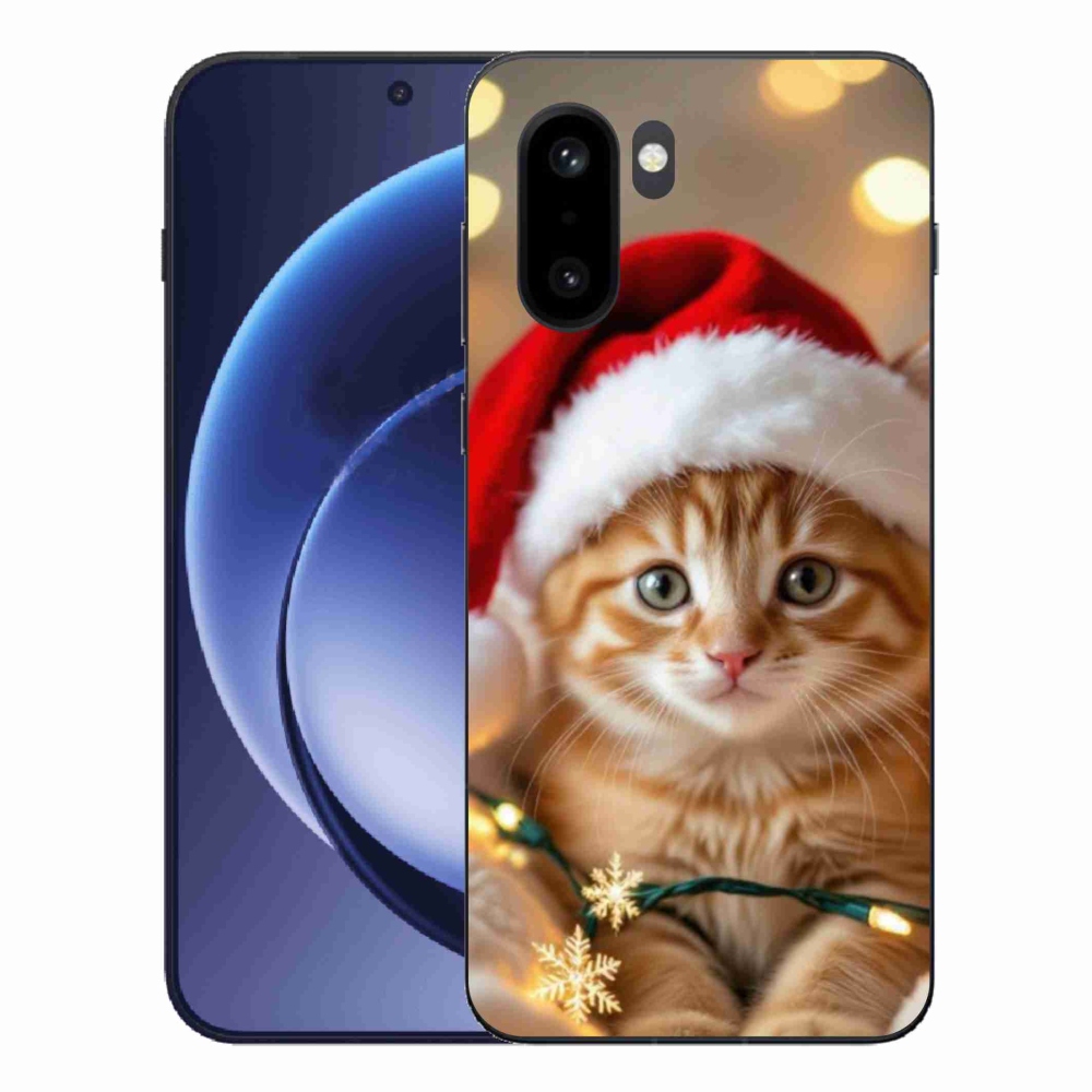 Zselés borítás mmCase a One Plus 15R készülékhez - Karácsonyi cica