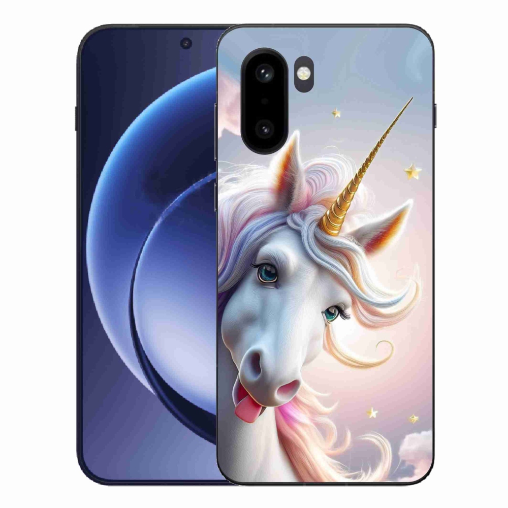 Zselés borítás mmCase a One Plus 15R készülékhez - vidám egyszarvú
