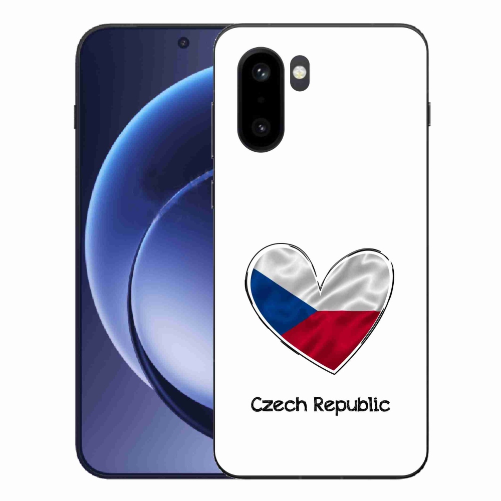 Gél borítás mmCase on One Plus 15R - zászló szív fehér háttérrel