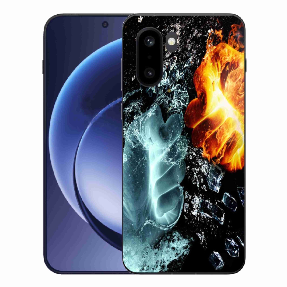 Zselés borítás mmCase a One Plus 15R készülékhez - víz és tűz