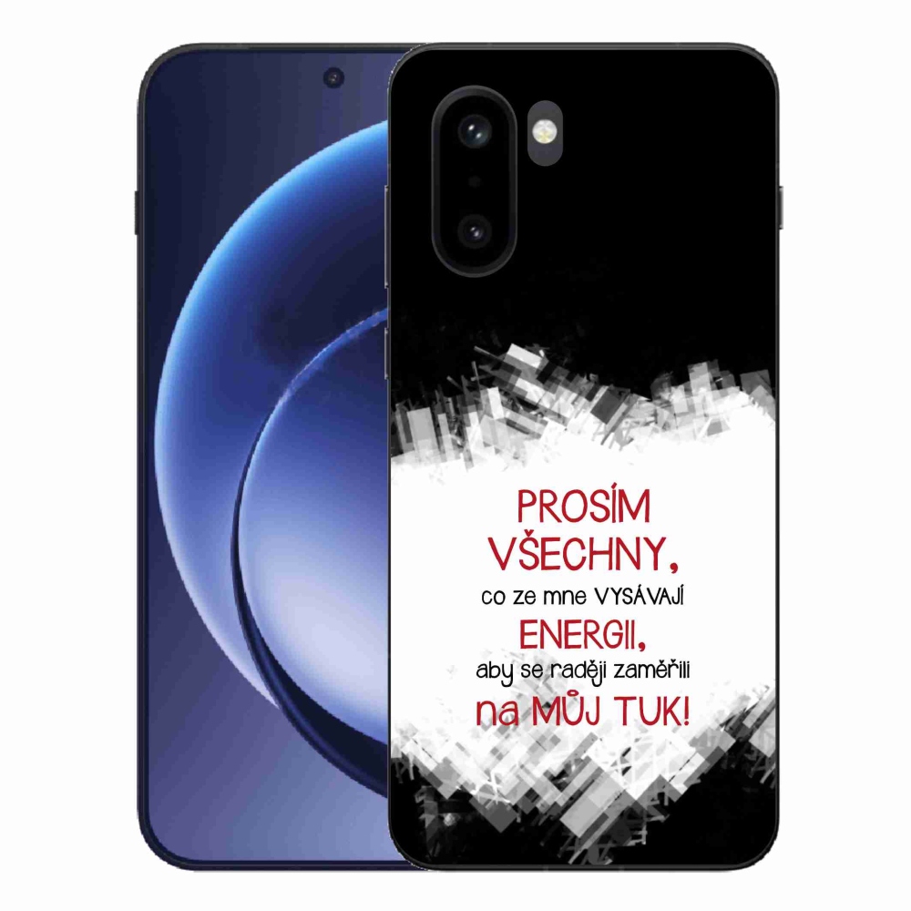 Zselés borító mmCase a One Plus 15R készülékhez - vicces szöveg 1 piros