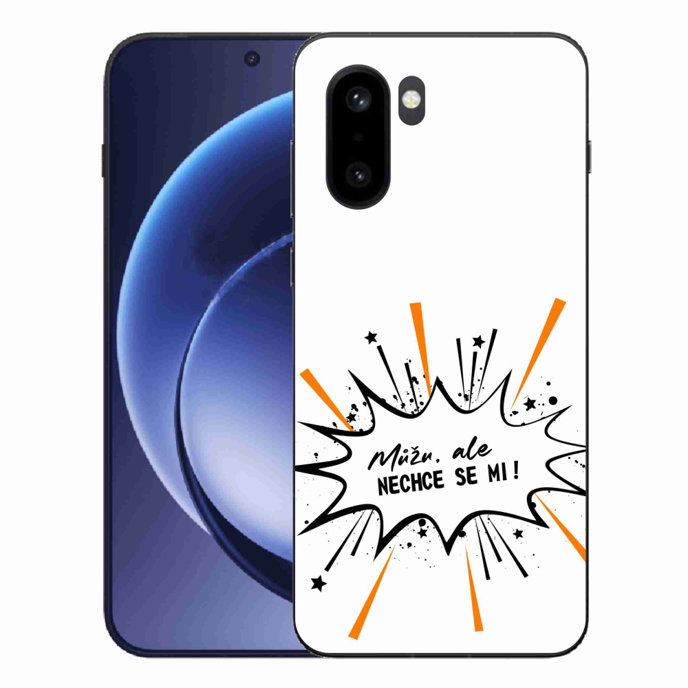 Gél borító mmCase a One Plus 15R készülékre - vicces szöveg 11 fehér háttér