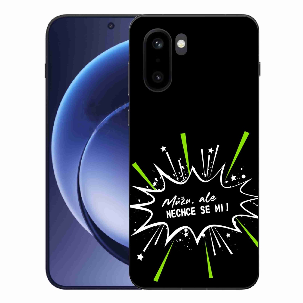 Gél borító mmCase a One Plus 15R készülékhez - vicces szöveg 11 fekete háttér