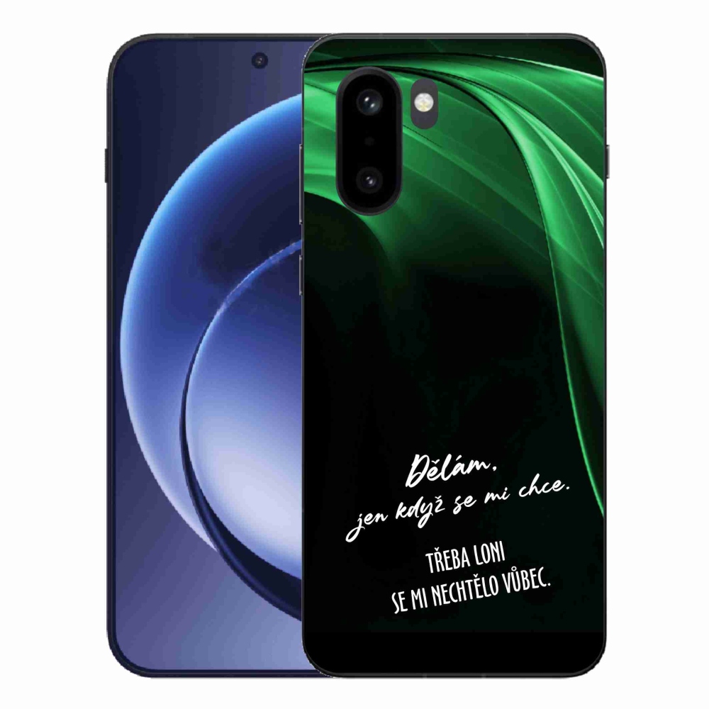 Zselés borító mmCase One Plus 15R tokhoz - vicces szöveg 12 fekete háttér