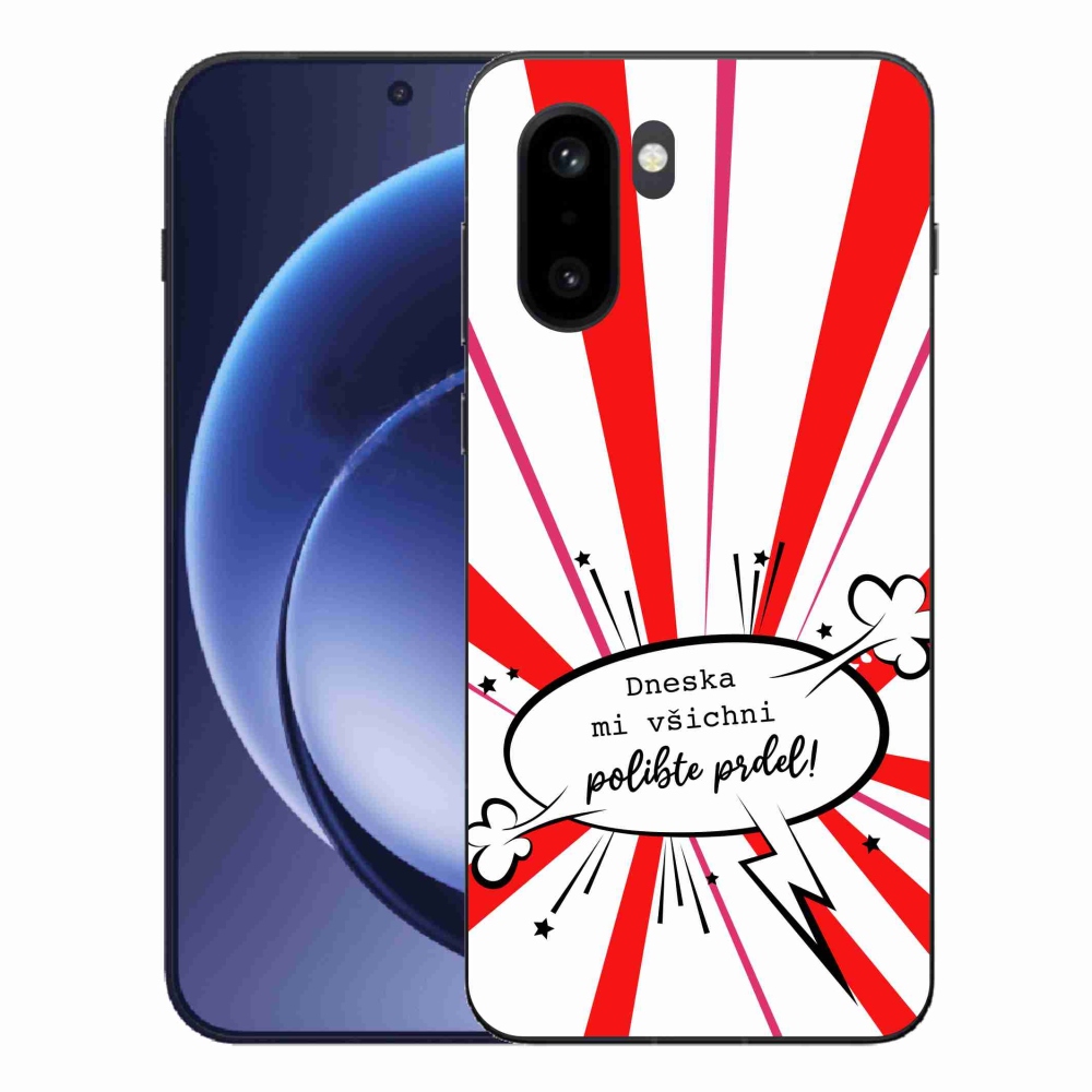 Gél borító mmCase a One Plus 15R készülékre - vicces szöveg 15 fehér háttérrel