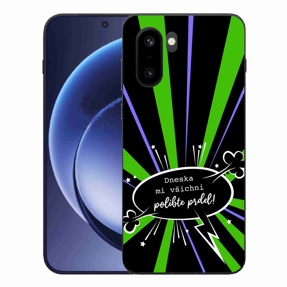 Gél borító mmCase a One Plus 15R készülékre - vicces szöveg 15 fekete háttérrel