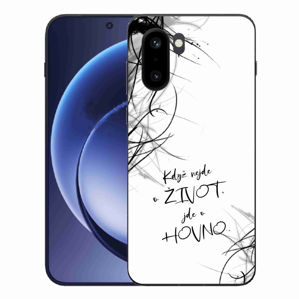 Zselés borító mmCase a One Plus 15R készülékre - vicces szöveg 16 fehér háttérrel