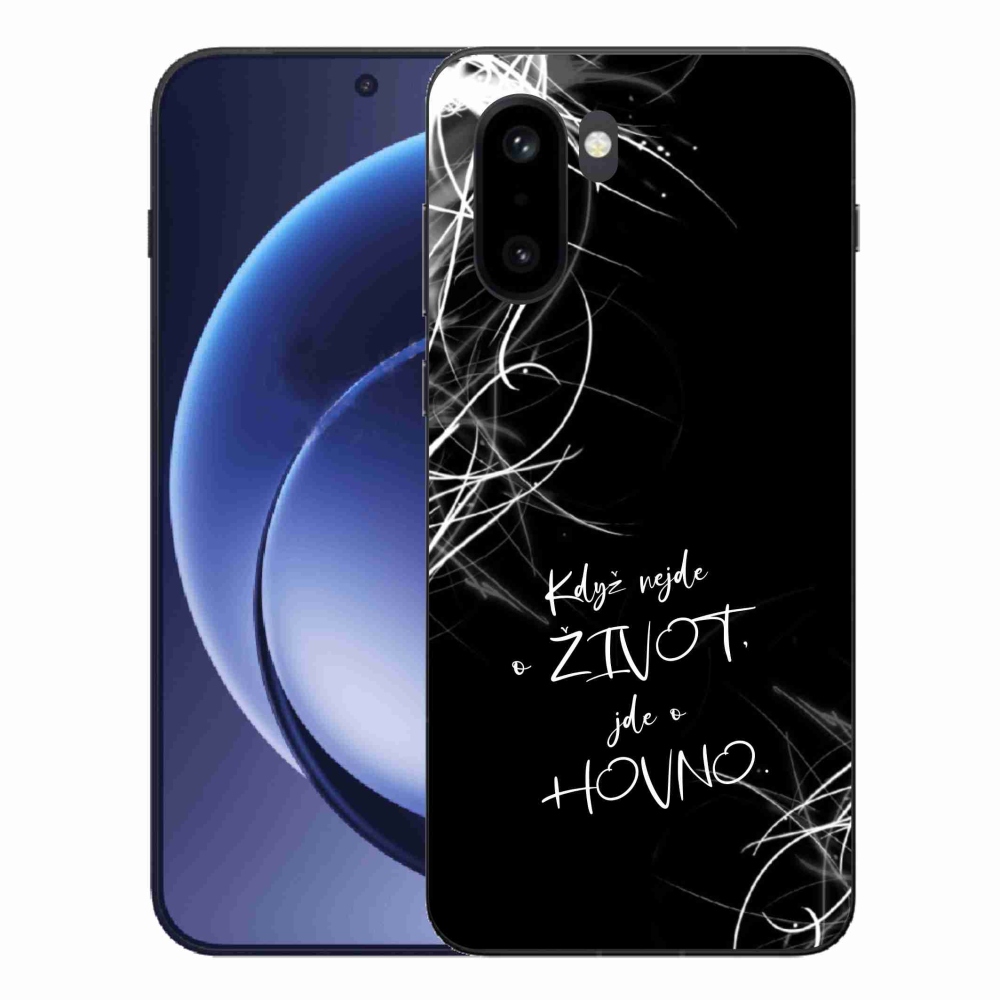 Zselés borító mmCase One Plus 15R tokhoz - vicces szöveg 16 fekete háttér