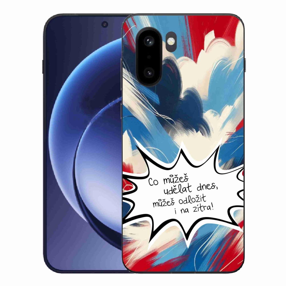 Gél borító mmCase a One Plus 15R készülékhez - vicces szöveg 9 fehér háttér