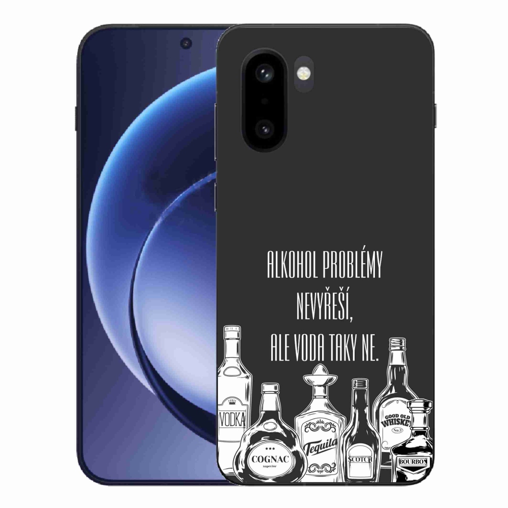 Gél borító mmCase a One Plus 15R készülékre - vicces szöveg fekete háttérrel