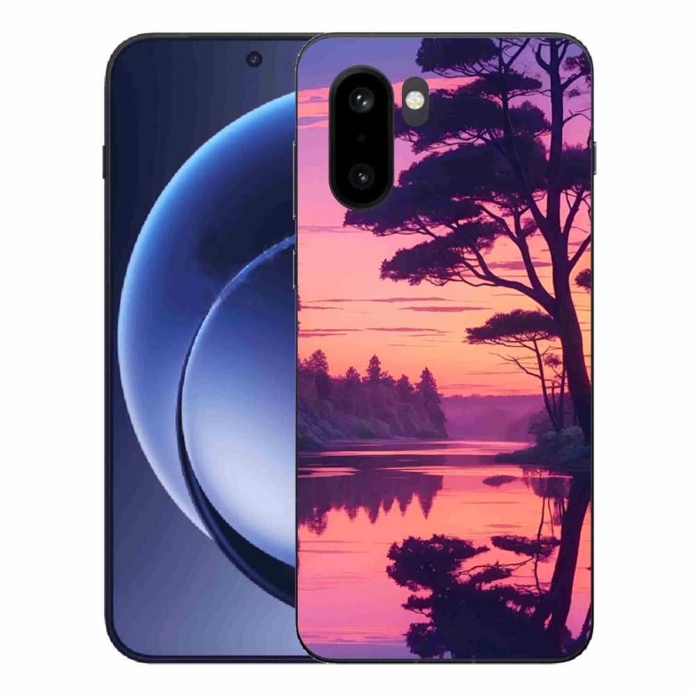 Zselés borítás mmCase a One Plus 15R-hez - naplemente a tó felett