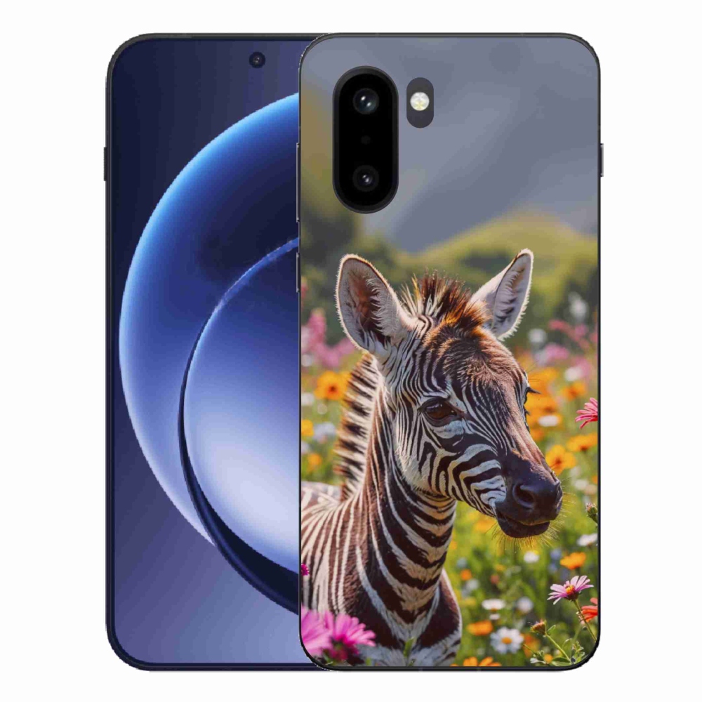Zselés borítás mmCase a One Plus 15R-hez - zebra a réten