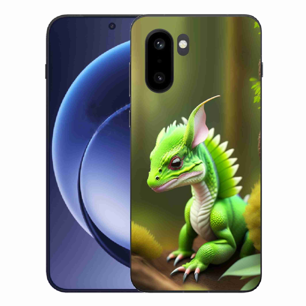 Zselés tok mmCase a One Plus 15R készülékhez - zöld sárkány