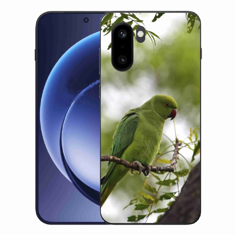 Zselés tok mmCase a One Plus 15R készülékhez - zöld papagáj
