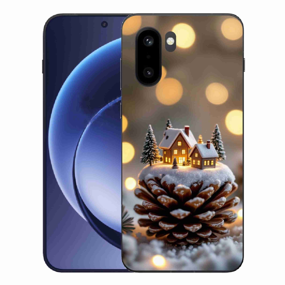 Zselés borítás mmCase a One Plus 15R-hez - téli falu