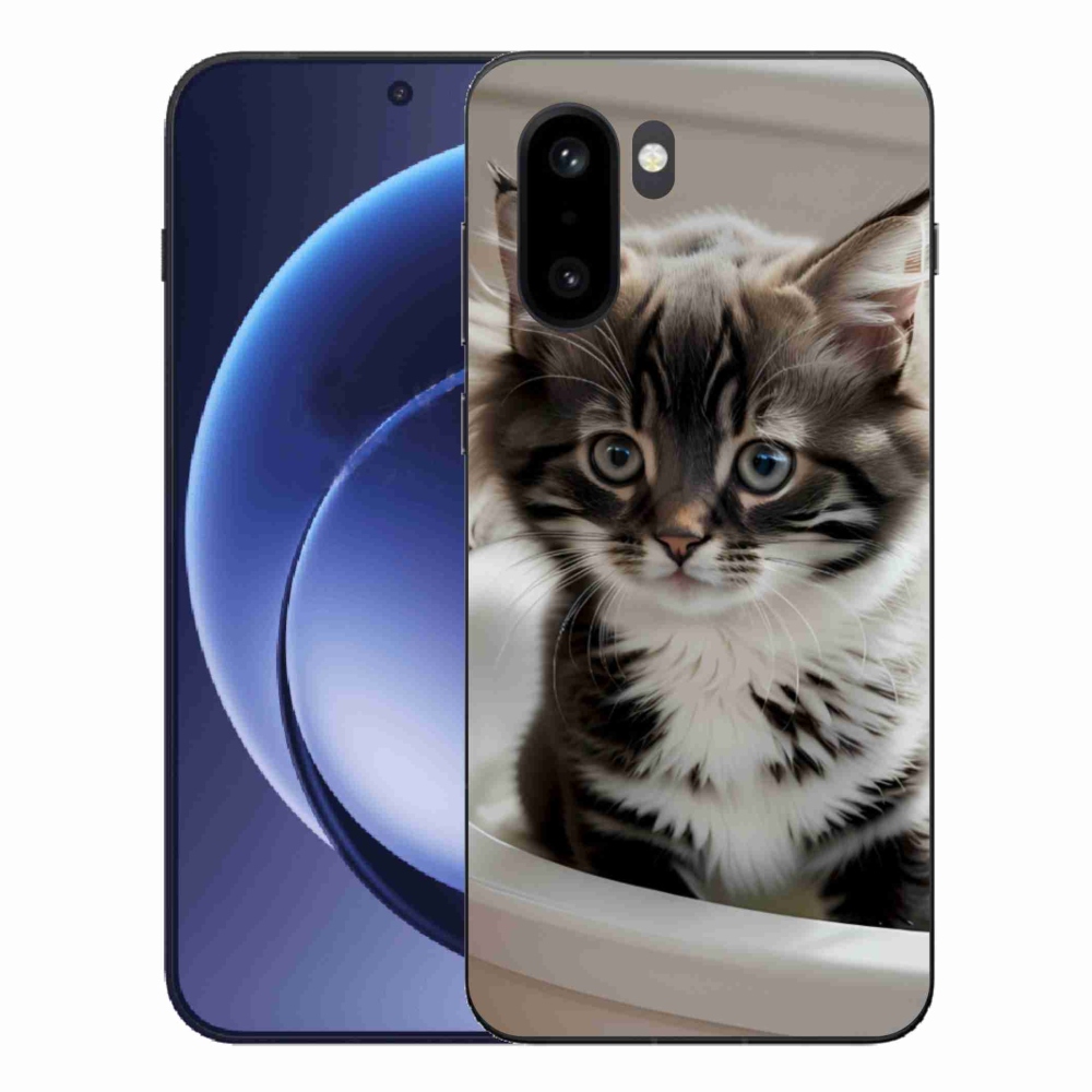 Zselés borítás mmCase a One Plus 15R készülékhez - kíváncsi cica