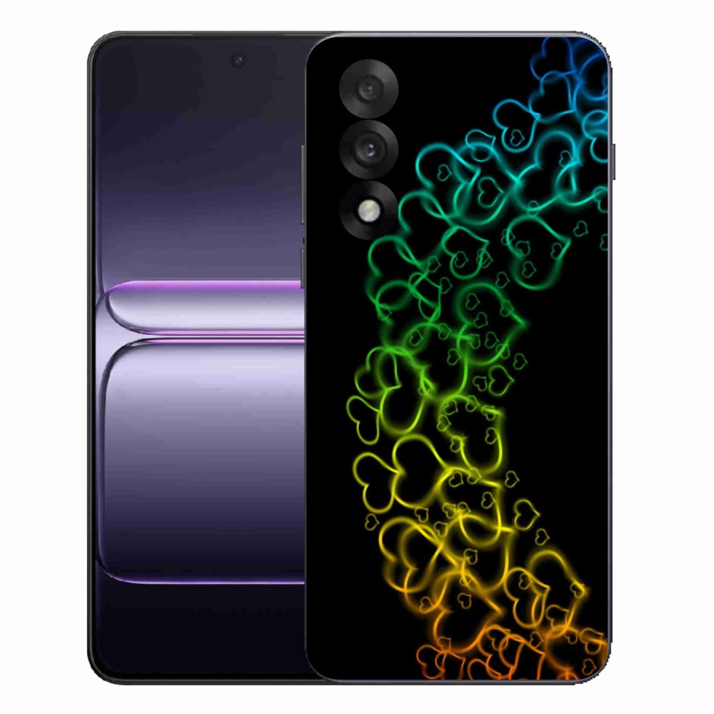 Zselés borítás mmCase a One Plus Nord 5 készülékhez - színes szívek